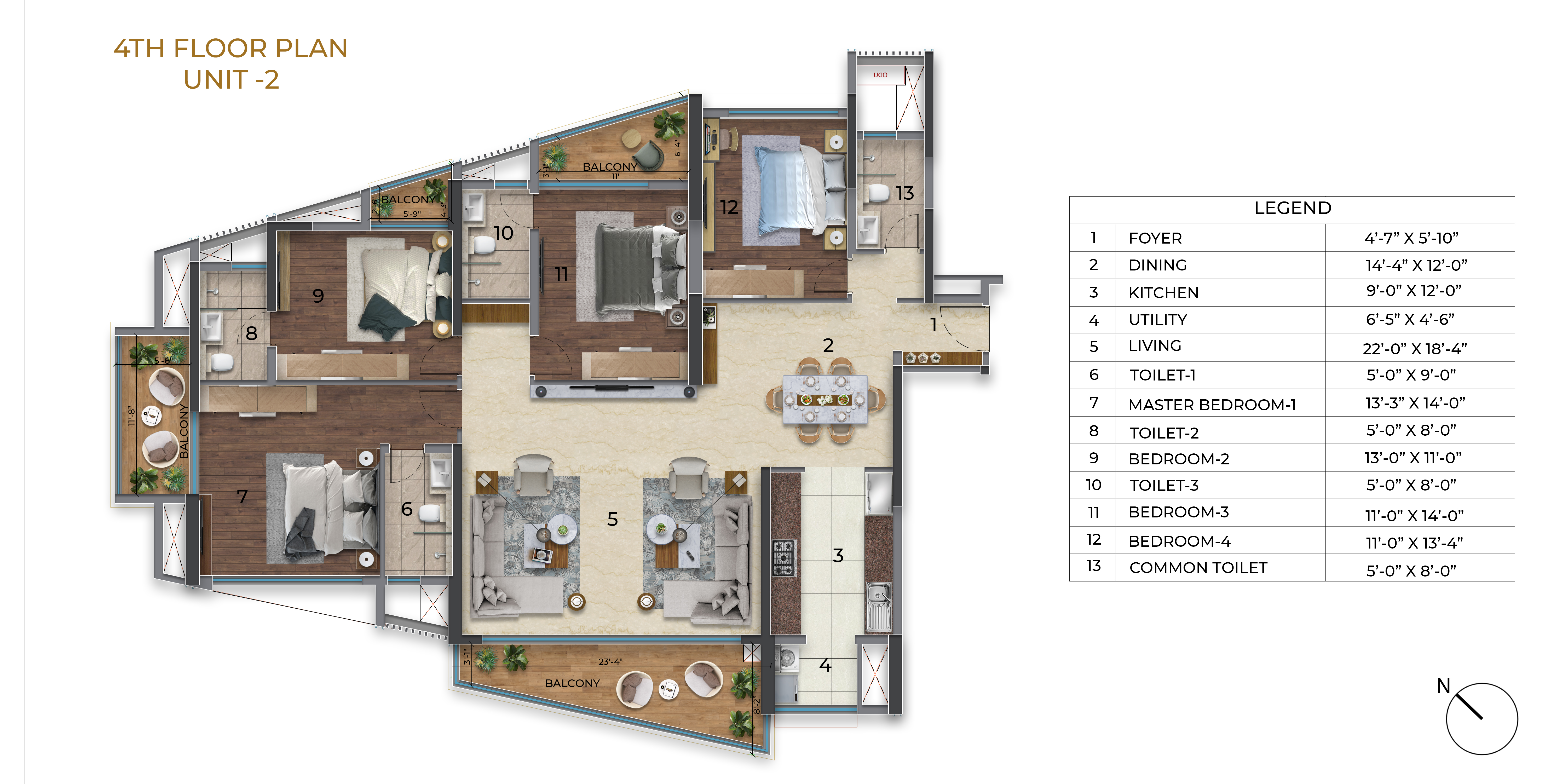 Purva Orient Grand floor plan 3
