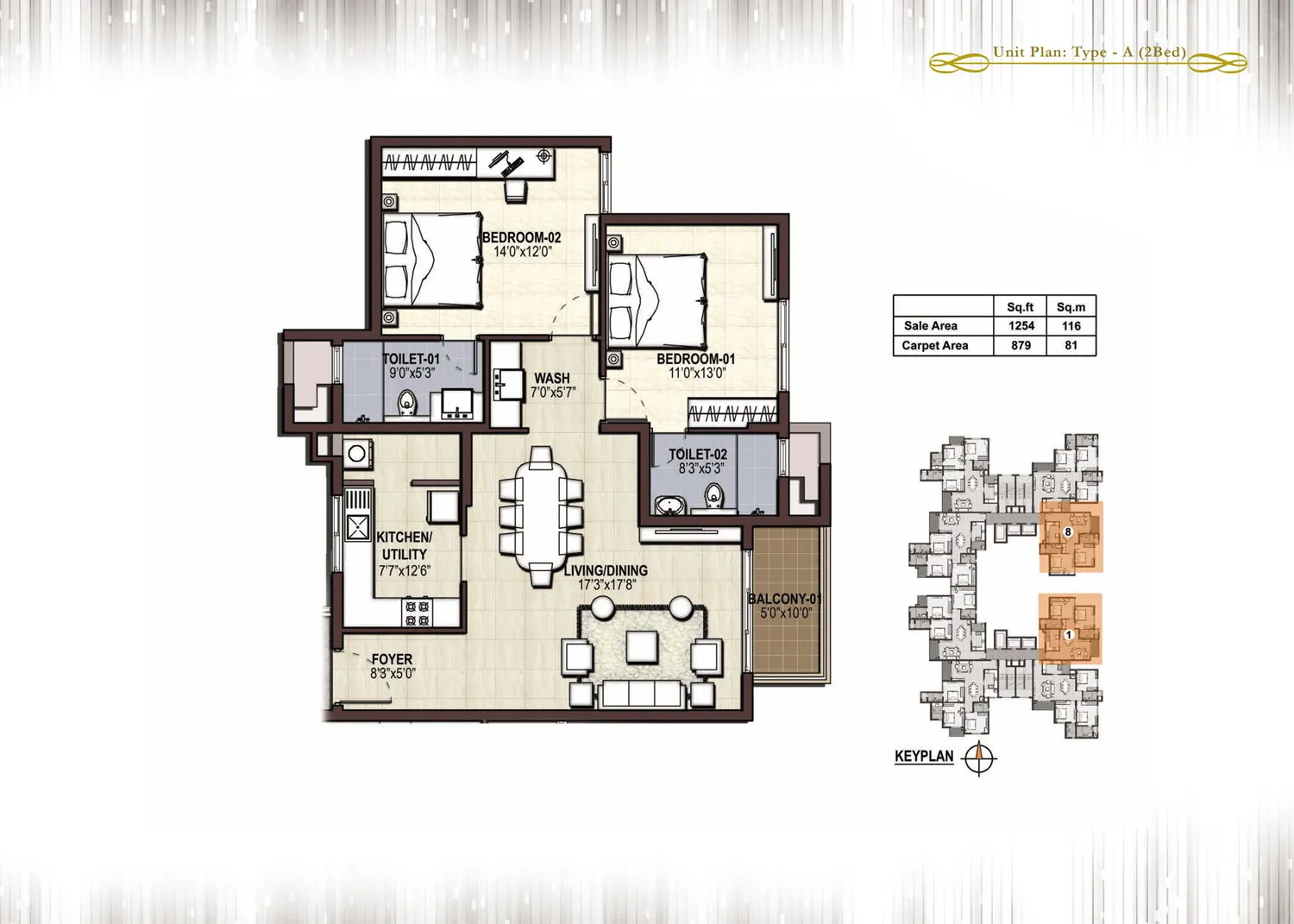 Prestige Panorama floor plan 1