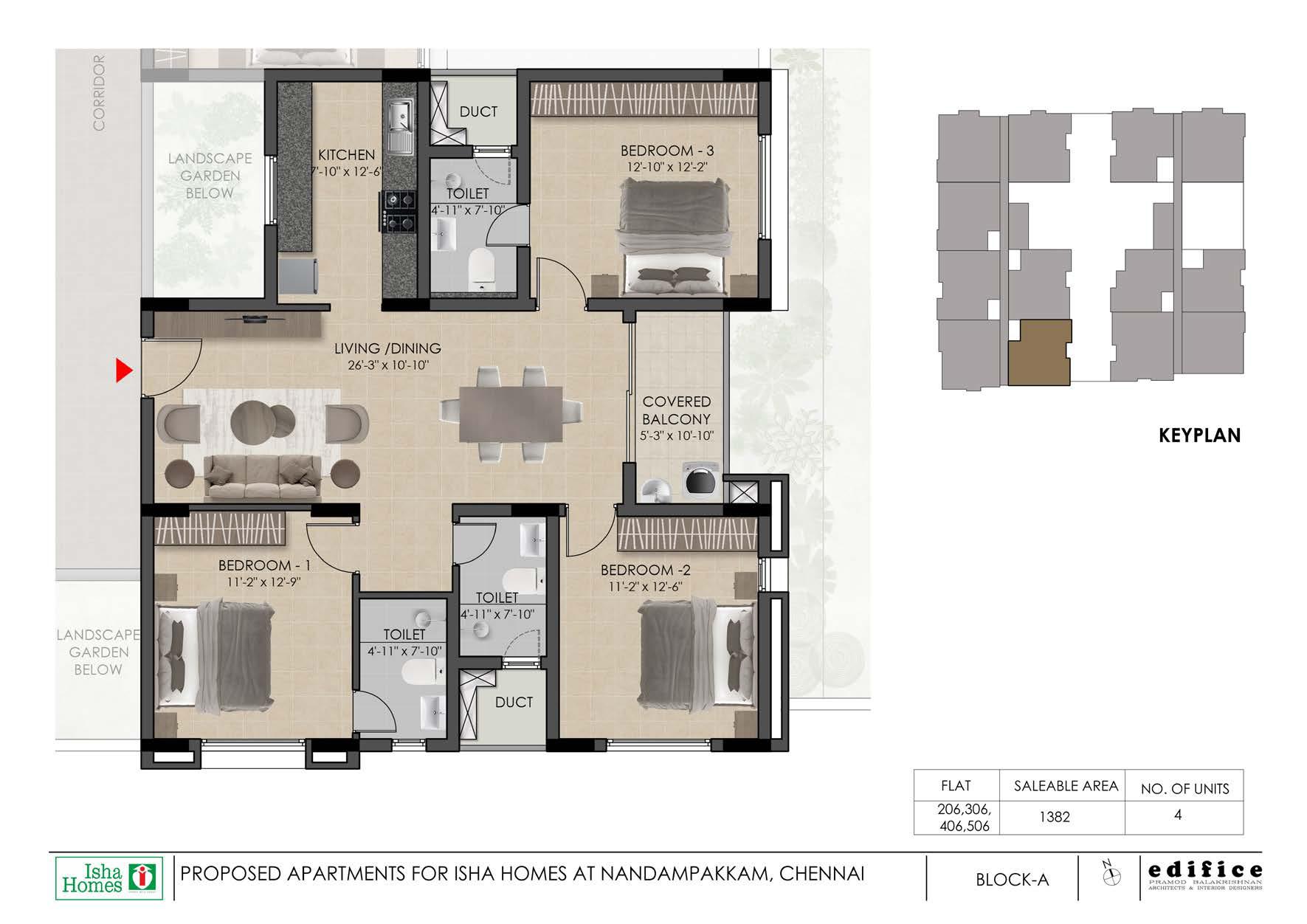 Isha River front floor plan 3