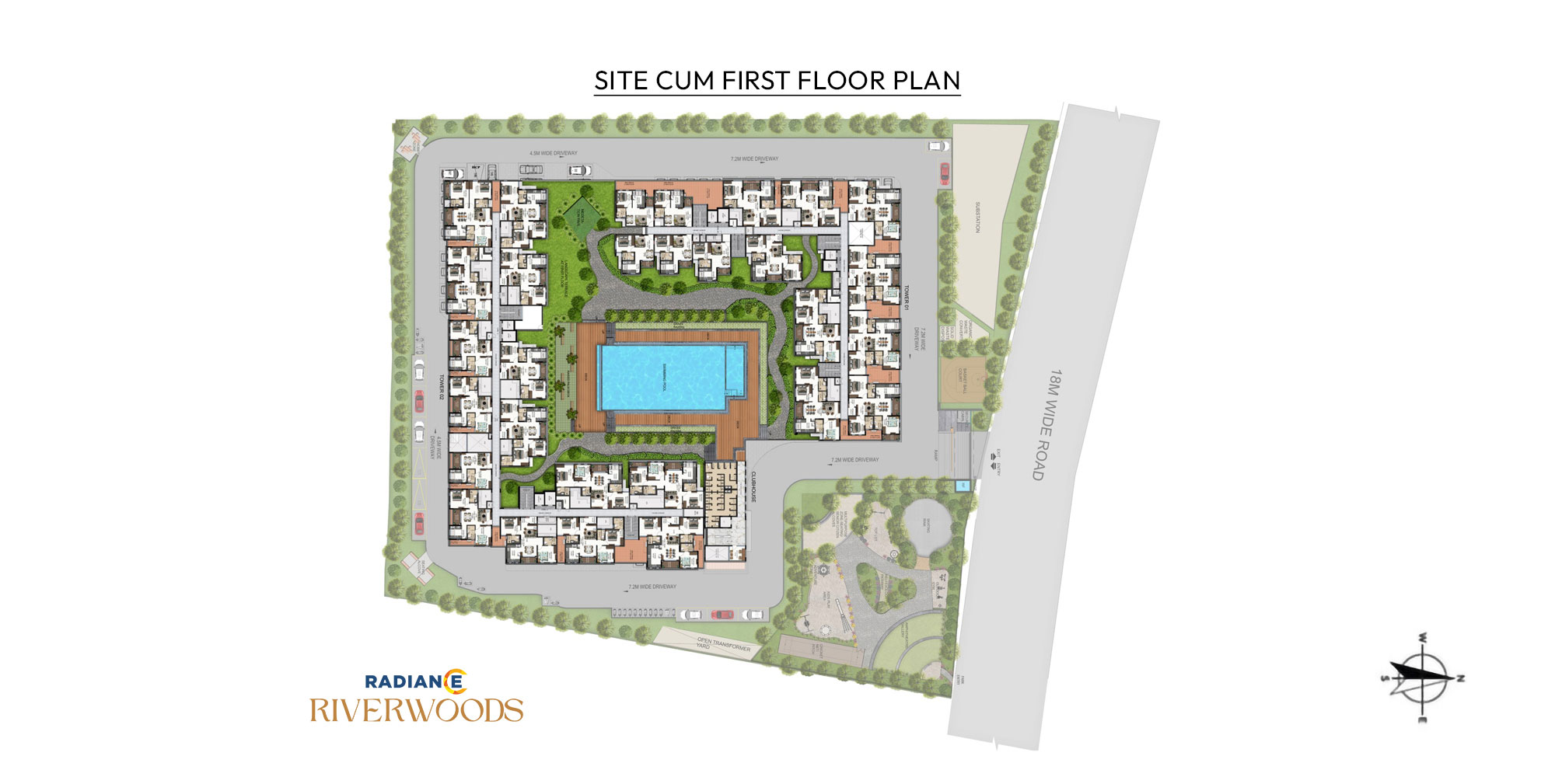 Radiance Riverwoods floor plan 1