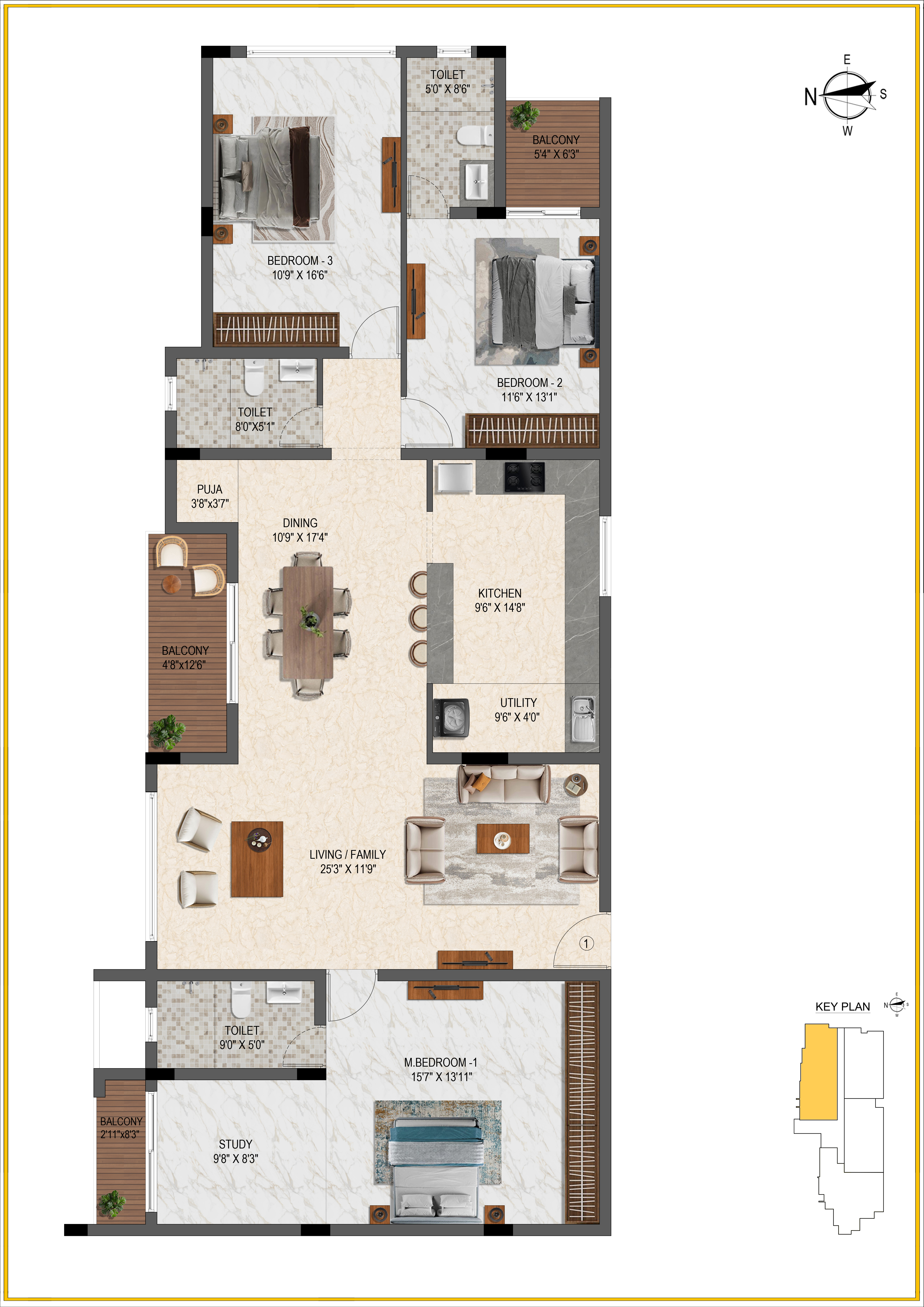 KG Rosetta floor plan 1