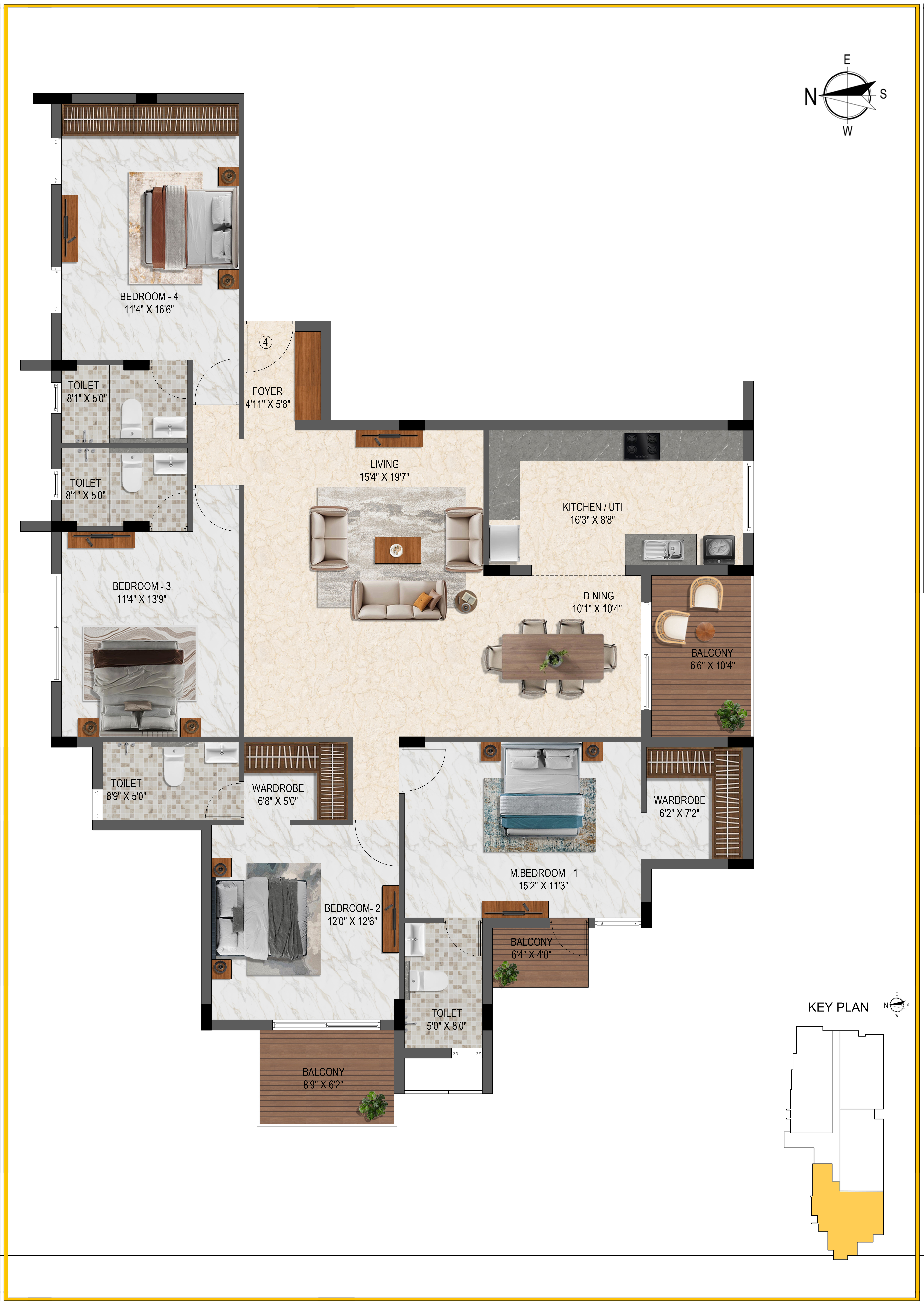 KG Rosetta floor plan 4