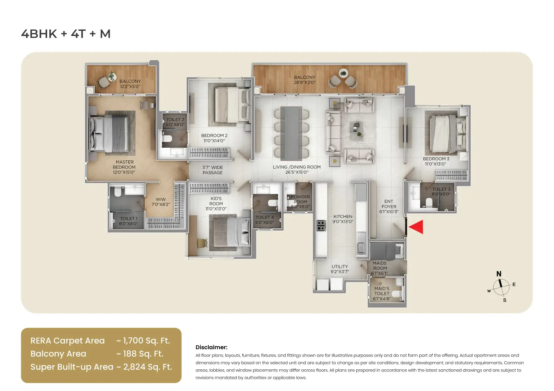 Purva Silversky floor plan 5