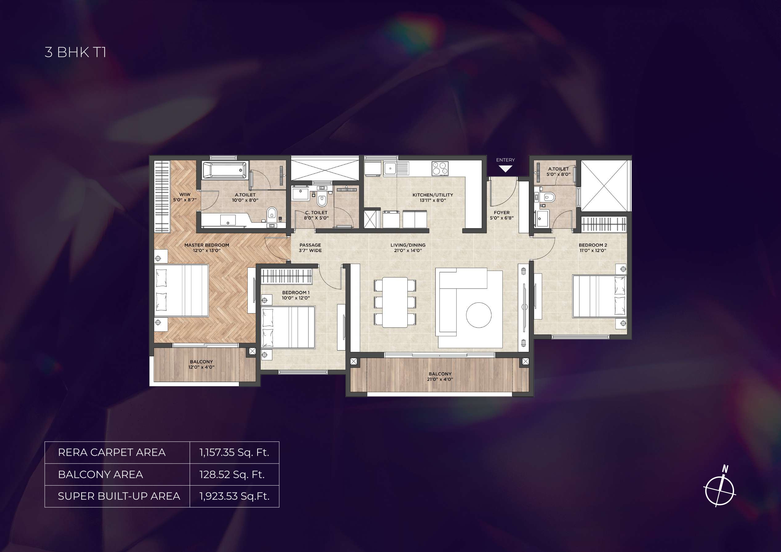 Purva Heritage floor plan 3
