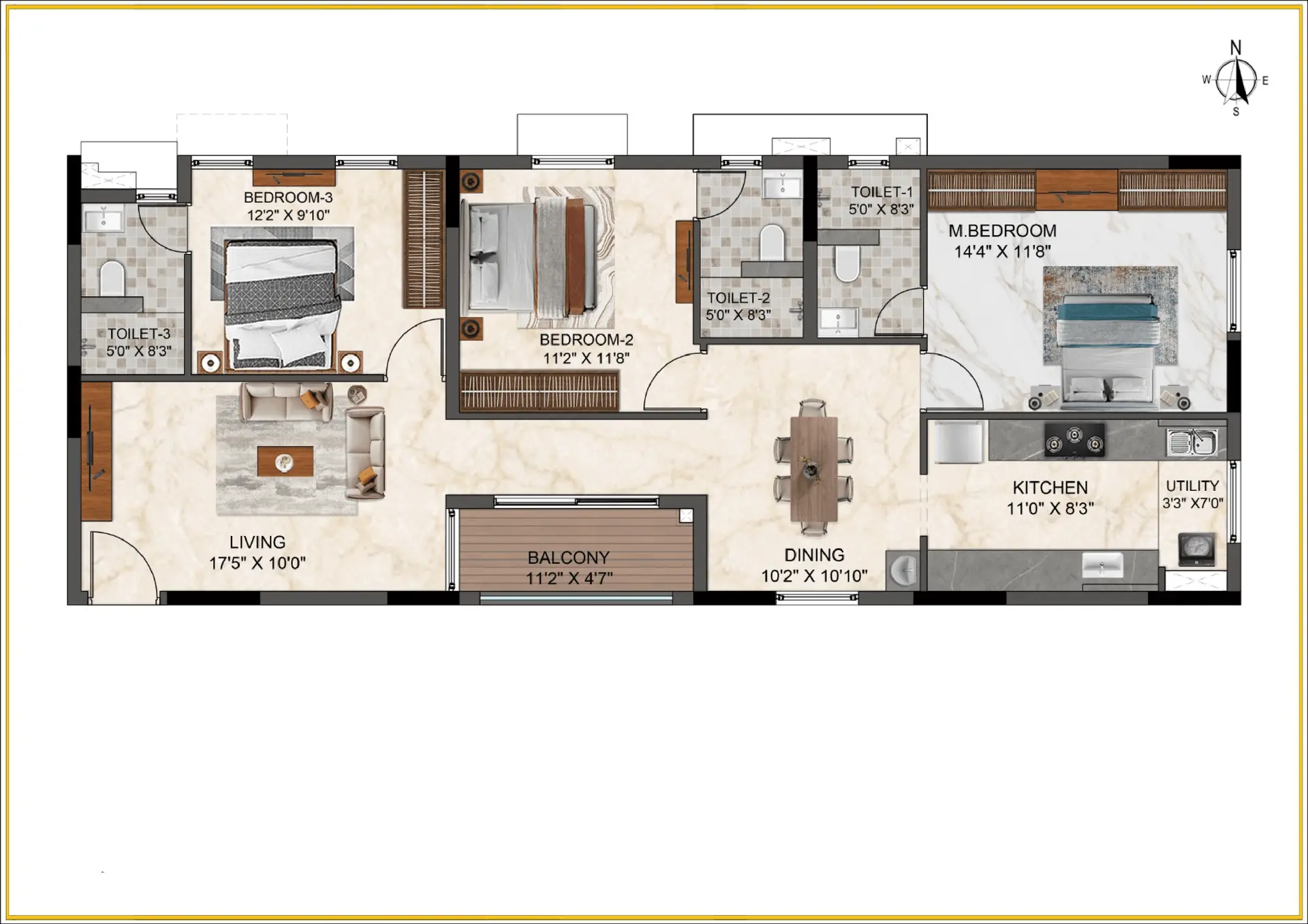 Traventure Altitude 9 floor plan 1