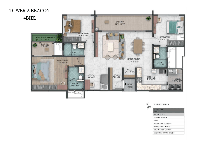 Sumadhura Capitol Residences floor plan 1