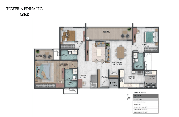 Sumadhura Capitol Residences floor plan 2
