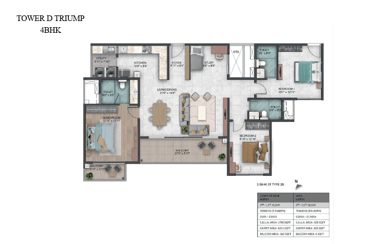 Sumadhura Capitol Residences floor plan 3