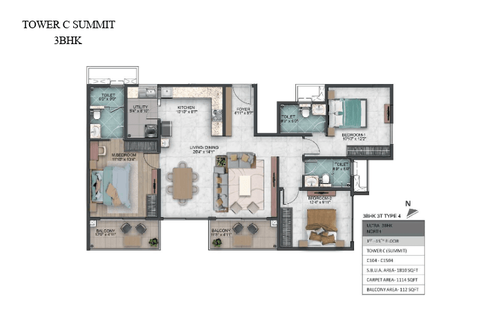 Sumadhura Capitol Residences floor plan 4