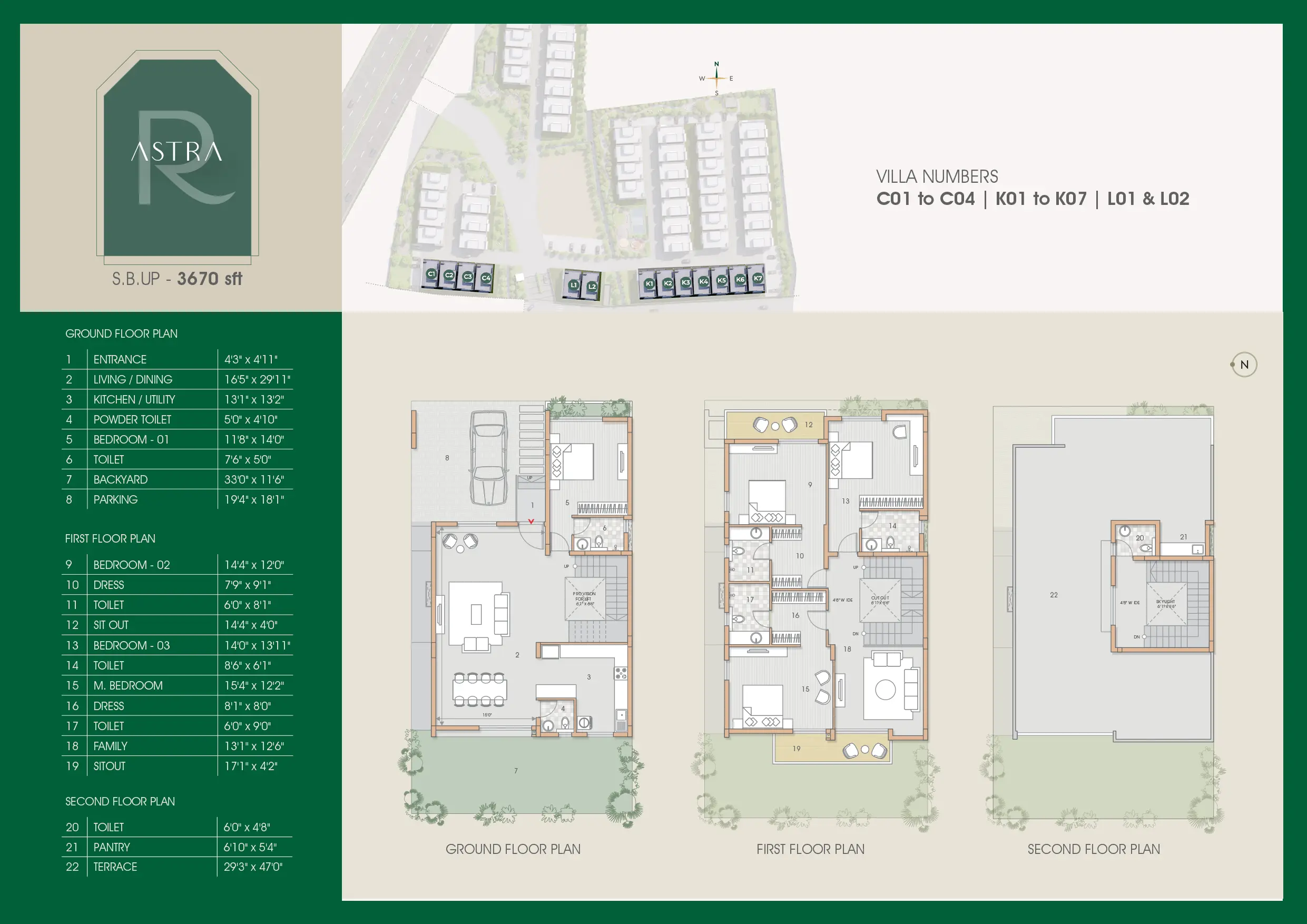 Riviera Sky by Goyal & Co floor plan 1